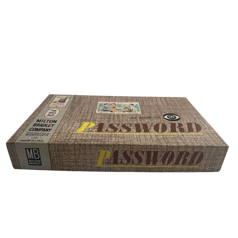 Vintage 1962 Milton Bradley Password Board Game #4260 Complete